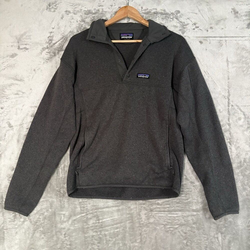 Patagonia Men’s S Gray Lightweight Sweater Marsupial Pullover Fleece Gorpcore